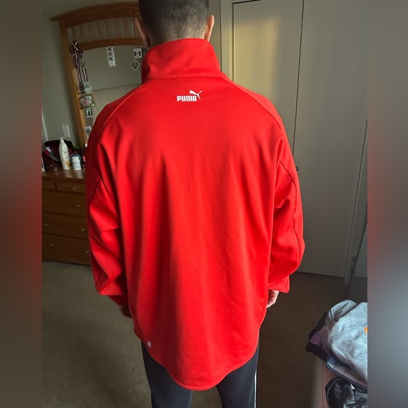 Red puma light jacket / zip up - Picture 6 of 13